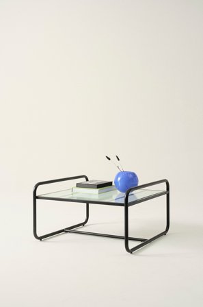 Jotex - Sofabord 80x80 Cm Svart marmor izmir/røykfarget mattsvart - DOMINGO - Kjøp Sofabord hos Jotex