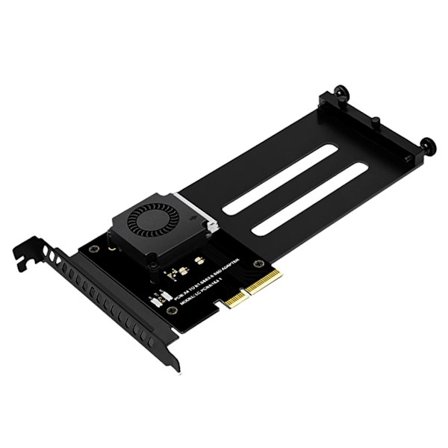 PCIe 5.0 Adapterkort för E1S med kylfläkt och konstruktion i företagsklass