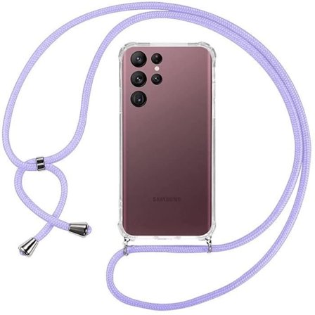 Telefonfodral - BOOLING - för Samsung S22 Ultra - Ultra-transparent - Stöttålig - Lila