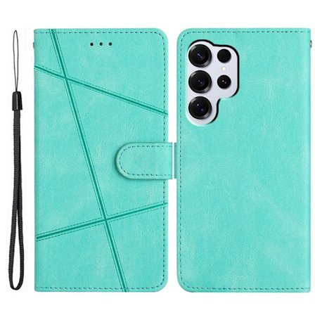 Crazy Horse Samsung Galaxy S26 Ultra Plånboksfodral Konstläder Ställ - Grön