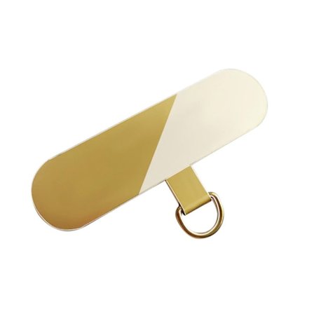 Metall phone case Clip Phone Lanyard Packning Patch GULD