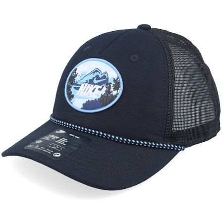 Kinder Nike - Schwarz trucker Cap - Kinder Rise Cap S Outdoor Black/B.volt Trucker @ Hatstore