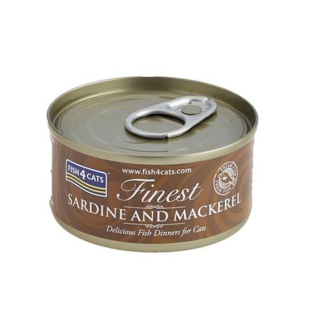 Fish4Cats våtfôr med sardin og makrell 70g, Katt, Diverse, Julegave