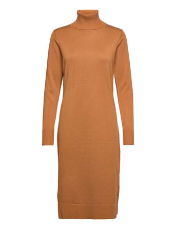 Milasz Roll Neck Long Dress Dresses Knitted Dresses Brun Saint Tropez