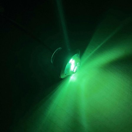 10 stk. Universelle DC12V Mini Runde LED Pære Flush Mount Sidemarker Lampe Indikator Pære Båd Lastbil Lorry Caravan Trailer (FMY)