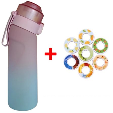 Air Water Up Flaska/Smaksatt vannflaske - 650 ml - 7 pods inkludert - Camping Spo