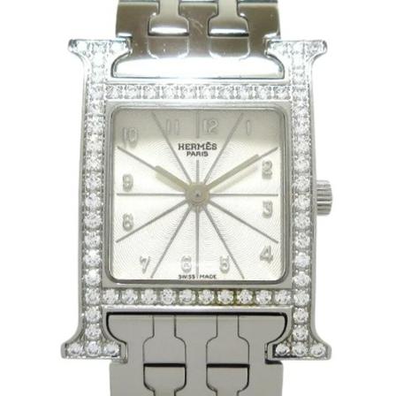 Hermès Vintage Pre-owned Stainless Steel watches , Grijs , Dames , Maat: ONE Size Vintage Horloges