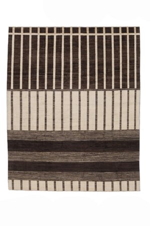244X312 Tapis Moderne Natural Fine Moderne Noir/Beige (Laine, Afghanistan) Carpetvista