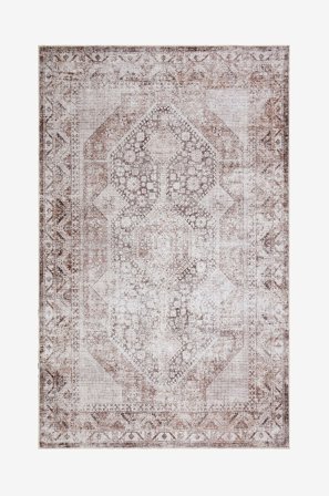 KM Home - Tvättbar matta Kashan - Natur - Lugg & ryamattor - 200X300 - Från Homeroom