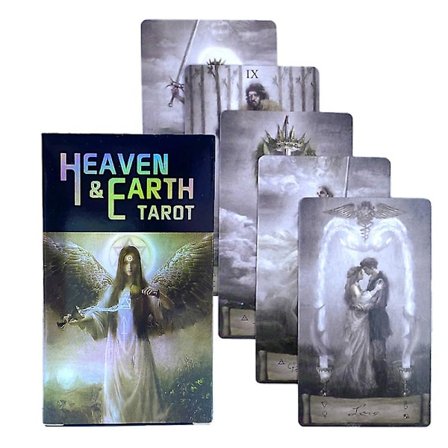 Heaven & Earth Tarot -kortit, ennustuskorttipakka, kohtalon ennustaminen, perhepeli, lautapeli (FMY)