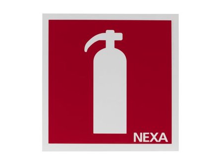 NEXA Skylt Brandsläckare 20x20cm - Lyreco - Skyddsutrustning - Brandskydd och säkerhet - Brandskyltar