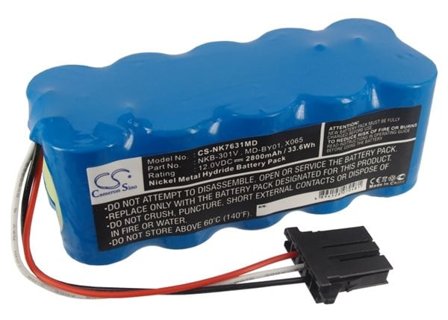 Batteri til medicinsk brug til Nihon Kohden TEC-5500, TEC-5521, TEC-5531 og andre.