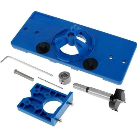 35 mm senket boremal og 35 mm hengselmekanisme