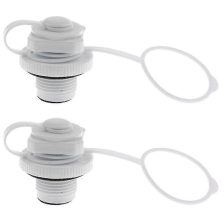 2 st uppblåsbara luftventilersättningsskruvluftventil för uppblåsbar gummibåt flotte poolbåt fiskebåtar- vit