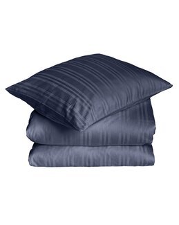 Satinpåslakan enfärgat Teddy 2-delar Blå - Classic Textiles