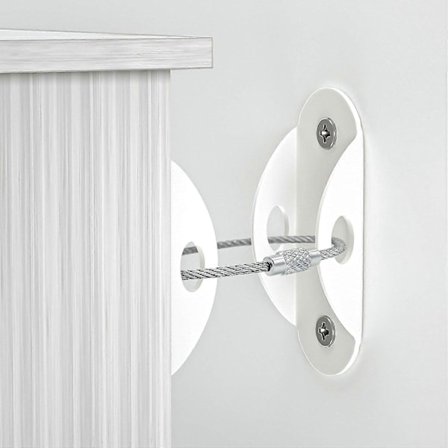 6 stk. møbelankre møbelstropper til børnesikring af møbler forhindrer fald anti-tip jordskælvsstropper