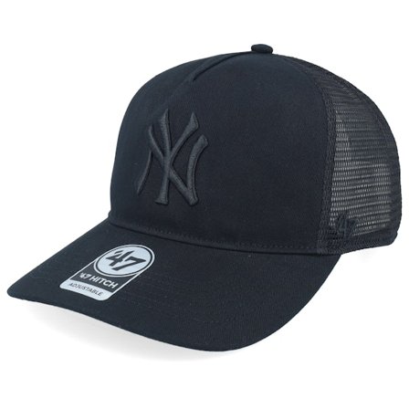 47 Brand - MLB - Black - trucker - Cap - New York Yankees Mesh Hitch Rf Black A-Frame Trucker - Hatstore