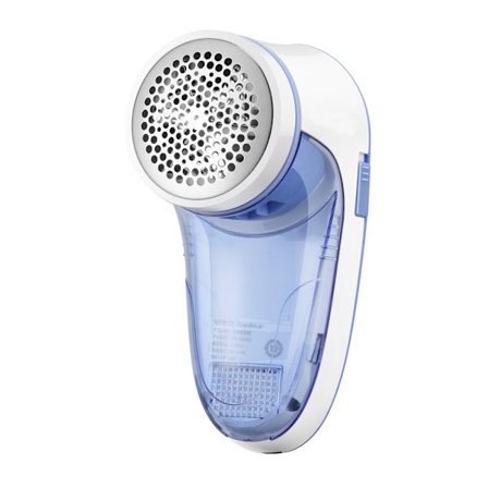 Genopladelig stofshaver, anti-fnug, fjerner effektivt og hurtigt piller, trækshaver, rustfri stålblade, sikkerhedslås, beskyttelse, blå hvid