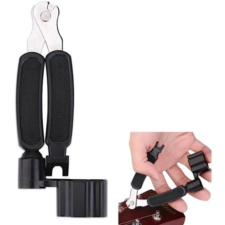 ING 3 i 1 Guitar Strengopruller Stemmeskrueopruller Strengeskærer Brostiftudtrækker Brostiftfjerner Guitar Strengvedligeholdelse til næsten alle