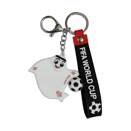 2022 Qatar World Cup Mascot Soccer Cup Mascot Nyckelring 5pc