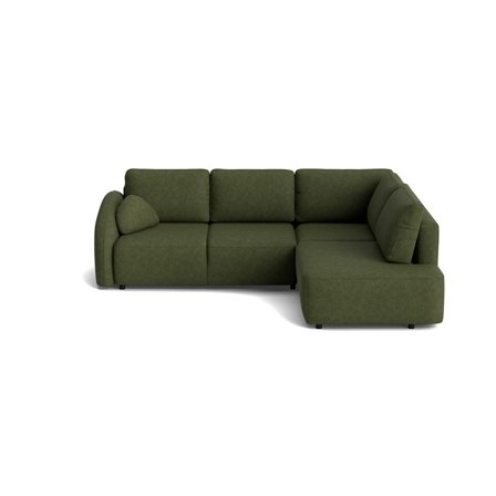 Trieste hjørnesovesofa, højrevendt | open end - Aragon Grøn - 265x215x86 - Sofa, sovesofa