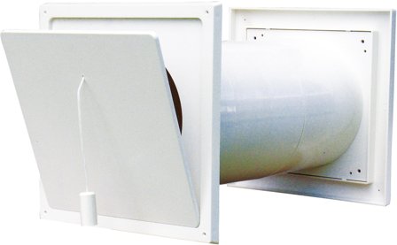Flexit 09165 Friskluftventil 125 mm, hvit, Ventilasjon