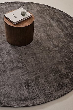 Jotex - Runder Viskoseteppich ø 200 Cm Baumwolle/Viskose Einfarbig ANELA - Kaufen Viskoseteppiche bei Jotex