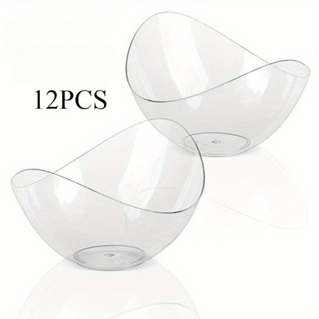 12 st Transparenta Mousse Tårtkoppar, Dessertskålar