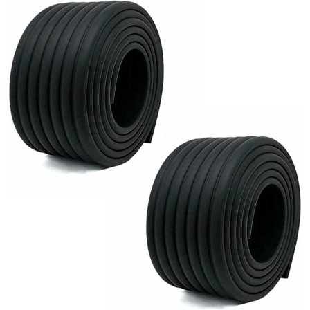 Multifunktionel hjørnebeskytter til babysikkerhed, gør-det-selv-hjørnebeskytter til børnehave, blødt etui til hjemmet, beskyttelse, 6,5 fod (sort)