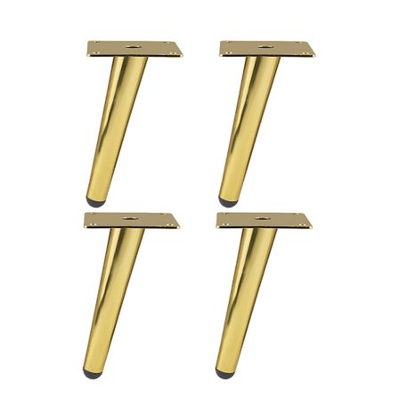 Møbelben Koniske føtter GULL 10CM