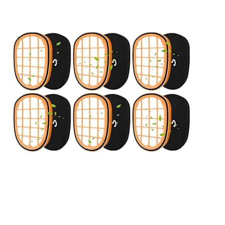 6 kpl langaton pölynimurin suodattimia yhteensopiva Philips SpeedPro Max Aqua FC6812 FC6813 FC6822 FC6823 FC6826 FC6723/01 FC6901-FC6904 XC