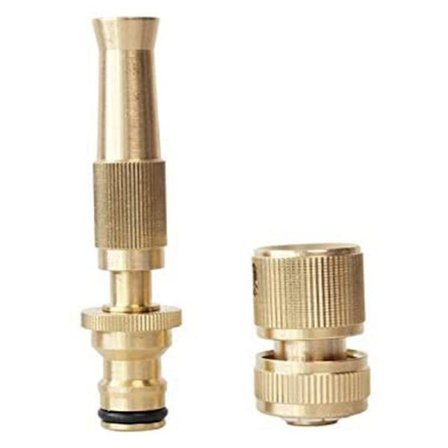 Slangemunnstykke, justerbart vri-munnstykke med hurtigkobling, vannslangemunnstykker for hagen