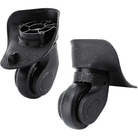 Universelt kraftigt lydløst gummi erstatningshjulpar til Samsonite Platinium bagagekuffert udskiftningsreparation