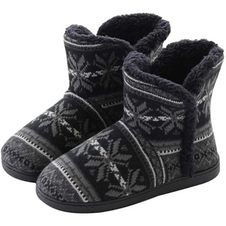 /#/Tøfler hjemmesko højt forede holder varmen behagelige plys/#/