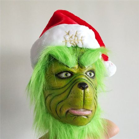 Grön monstermask Kostymtillbehör Jul Cosplay ,Gr,ZQKLA