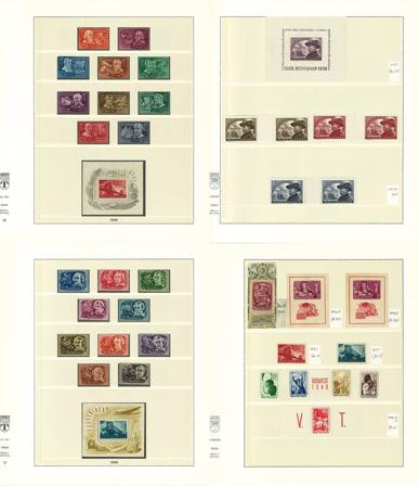 Ungarn 1945-1974 - Samling i 6 frimärksalbum - Postfrisk