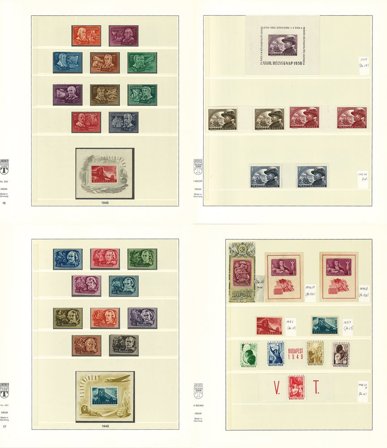 Ungarn 1945-1974 - Samling i 6 fortryksalbum - Postfrisk