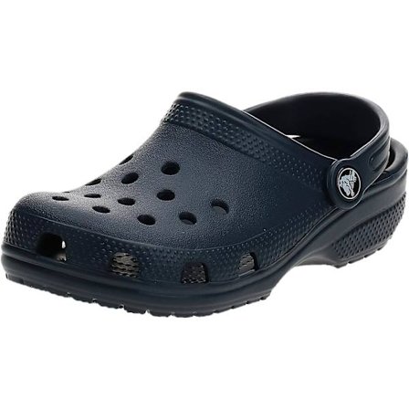 Unisex Classic Crocs til voksne, sort//hvid, 6-7 kvinder/6-7 mænd