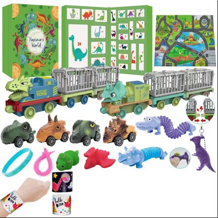 Adventskalender for barn, gave til gutter 3-10 år, julekalendergaver, 24 dagers nedtelling