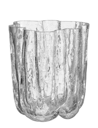 Kosta Boda Crackle Vase - White - 12.1 CM