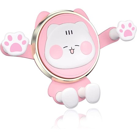 Rosa biltelefonhållare, luftventilationsklämma hållare söt telefonhållare Co