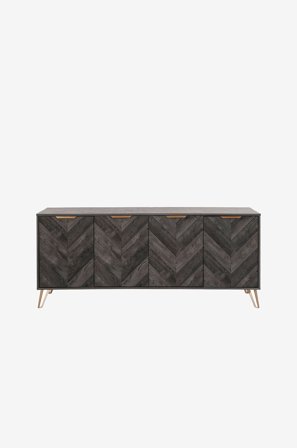 Loft24 - Skänk Dark Wood 4 Dörr - Brun - Skänkar & sideboards - Från Homeroom