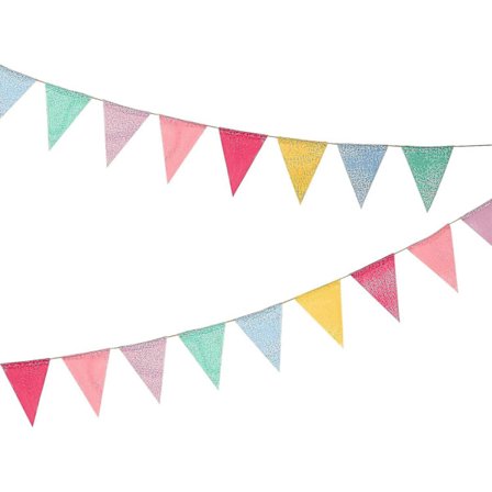 12 flerfarvede flag imiteret hessian flagguir banner pastel regnbue dekoration stof trekant flag til fest fødselsdag bryllup børneværelse 