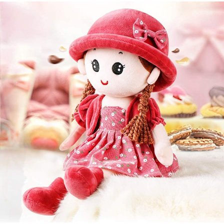Rag Doll Sød Pige Plys Legetøj Blød Baby Dukke Hjem Ornament Mini P
