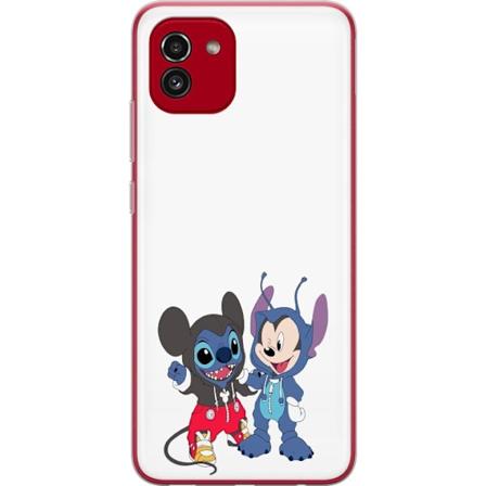 Samsung Galaxy A03 Gennemsigtig cover Stitch Mickey Mouse