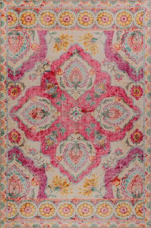 Hanah Home - Matto-Cabrera - Roosa - Sileät matot - 140X190 - - Homeroom