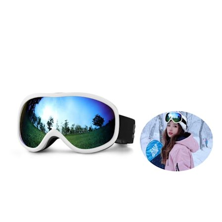 Dobbeltlags sfæriske skibriller Anti-dug udendørs ski
