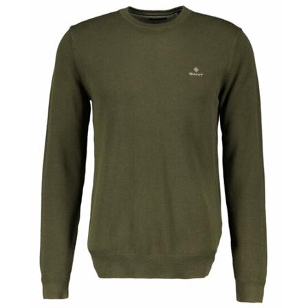 Gant - Stickade Tröjor - Grön - Herr - Storlek: 2xl, Herr, Storlek: 2XL