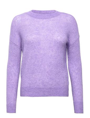 Mschfemme Mohair O Pullover Purple MOSS COPENHAGEN