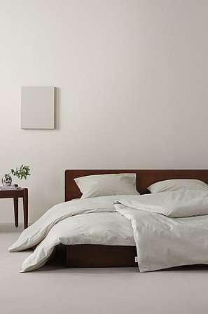 Jotex - Percale Dekbedovertrek - Biologisch Lichtbeige Lichtbeige - ZACK - Koop Dekbedovertrek bij Jotex